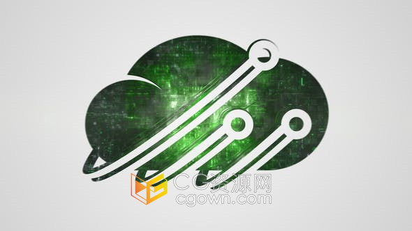 数字技术网络二进制计算机CPU晶片高科技互联网公司宣传视频片头-AE模板