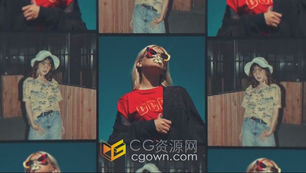 AE模板-复古露天老电影刮痕移动照片效果历史电影纪录片回忆相册