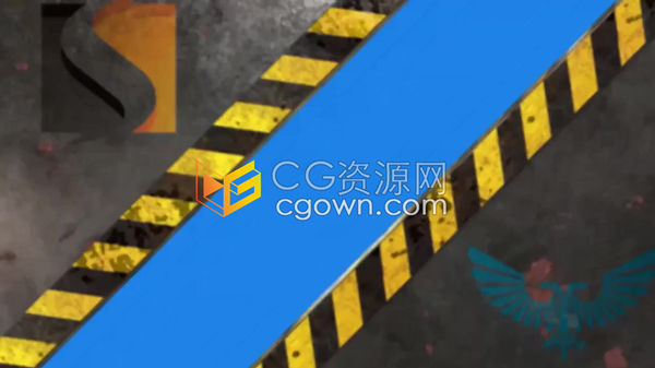 巨大的滑动金属面板碰撞打开展示独特的墙过渡效果-AE模板下载