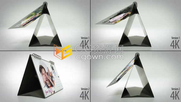 3D表格日历台历相册旋转翻转展示旅游回忆保护自然野生动物宣传片-AE模板