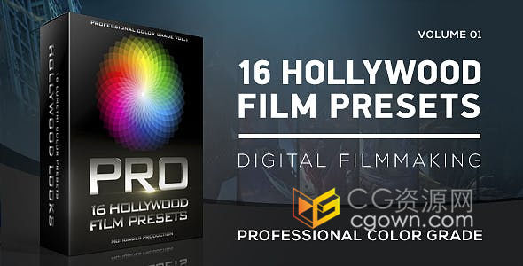 16组好莱坞电影大片视觉效果调色预设及1组电影级渐近变形预设-AE模板