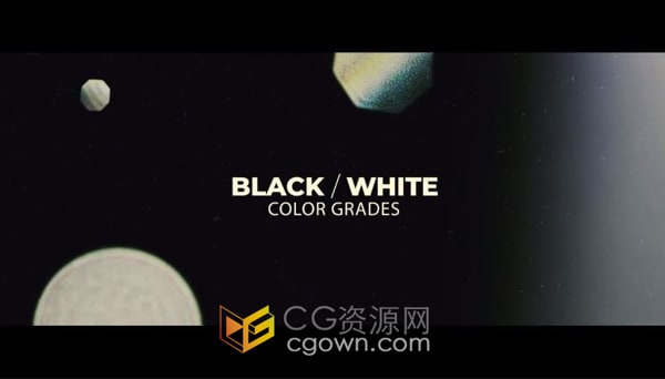 AE预设-支持高达8K分辨率20组黑白色调LUT视频校色