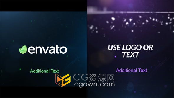 快速毛刺失真故障LOGO电影片头视频制作-AE模板