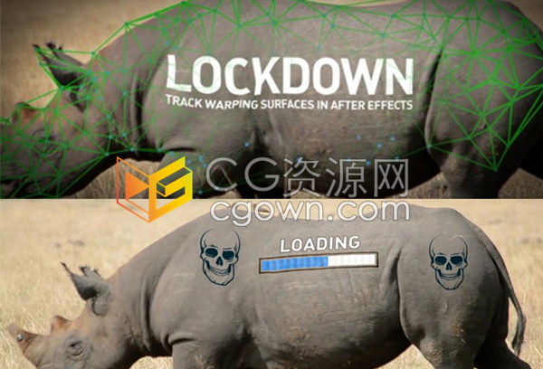 Lockdown v1.2.2运动物体表面跟踪特效合成工具AE插件下载