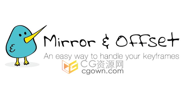 Mirror & Offset v1.2 Win/Mac关键帧批量镜像和偏移快速操作MG动画AE脚本