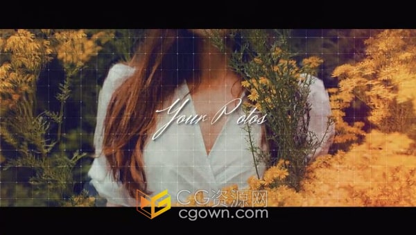 AE模板-时尚知名品牌创始人介绍网红博主模特照片相册