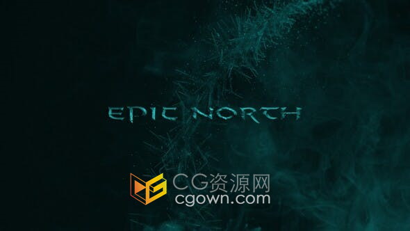 史诗般寒冷冰山特效动画制作电影预告片视频-AE模板