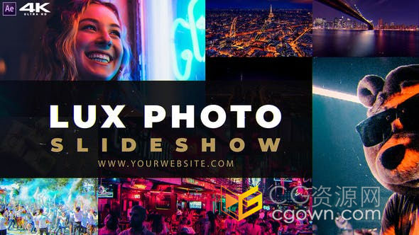 简洁明快动态优雅企业演示夏日旅行滑动切换电子相册-AE模板下载