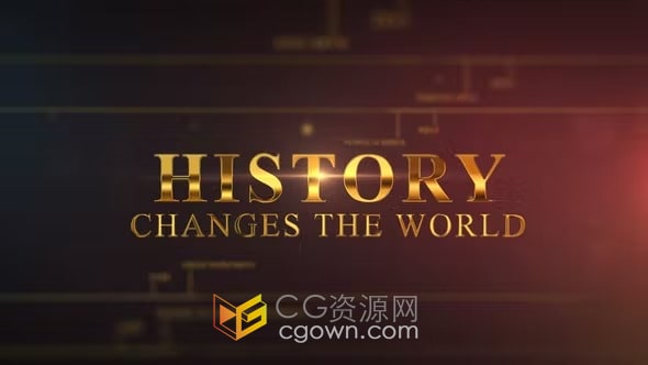 纪录片开场白历史文化宣传片介绍视频AE模板套用