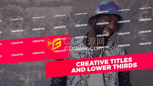 创意时尚简洁大方文字广告标题字幕动画-AE模板下载