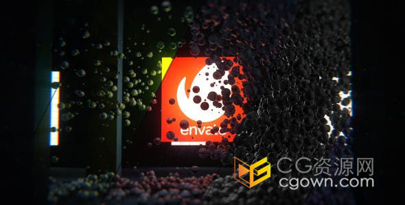 三维演示逼真球墙坍塌爆炸标识LOGO片头-AE模板下载