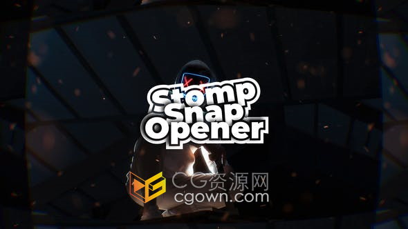 4K分辨率Stomp Snap Opener短片制作时尚动感视频开场效果-AE模板