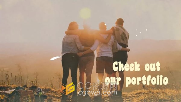 星星爱心可爱有趣元素时尚动画展示快乐回忆视频相册AE模板