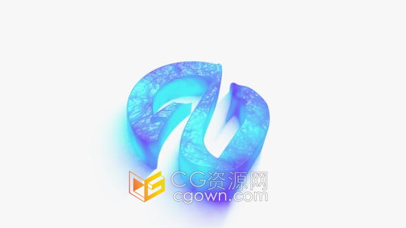 3D Waves Logo三维波浪水液体特效动画视频片头标志演绎-AE模板