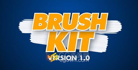 Brush Kit Vr 1.0可以完全自定笔刷动画效果工程文件-AE模板
