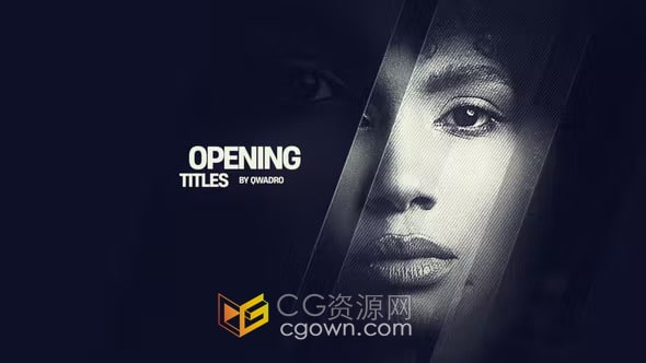 侦探电影或纪录片开场视频宣传片动画制作AE模板