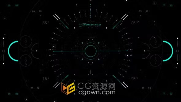 4种HUD显示屏幕科技动感效果-AE模板下载
