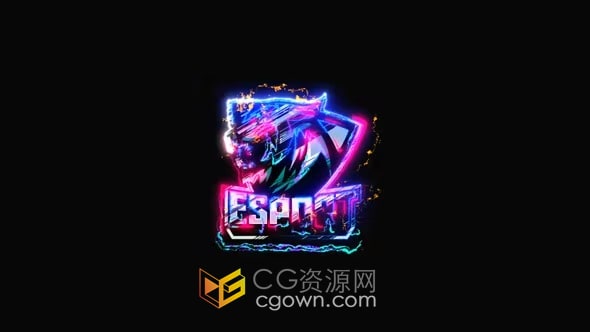 抽象能量特效动画LOGO效果视频AE模板下载