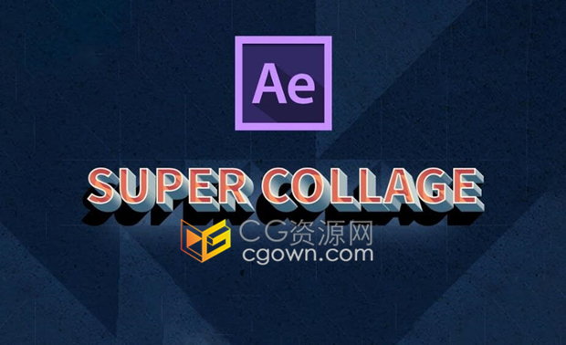Super Collage v1.0制作视频画面分割拼贴分屏AE插件免费下载