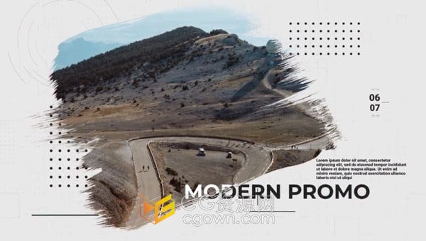 笔刷动画展示技术推广产品宣传AE模板