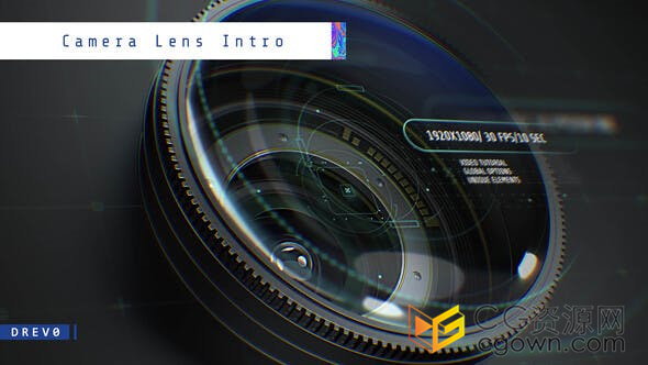 摄影摄像机单反相机镜头介绍电子数码产品宣传片头-AE模板下载