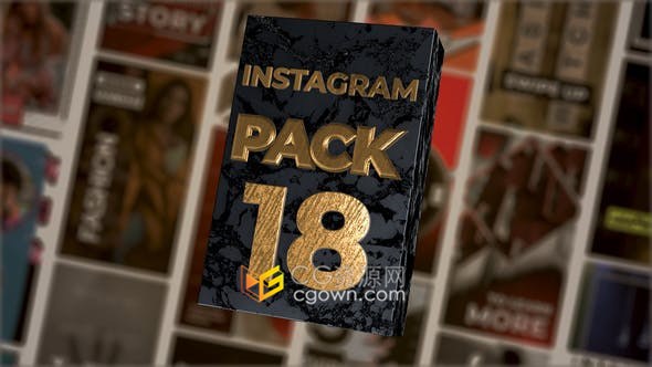 18款vlog博客媒体短小视频创意介绍动画制作-AE模板