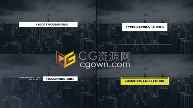 20组视频字幕文字标题动画Animated Titles优雅简约现代设计效果-AE模板免费下载