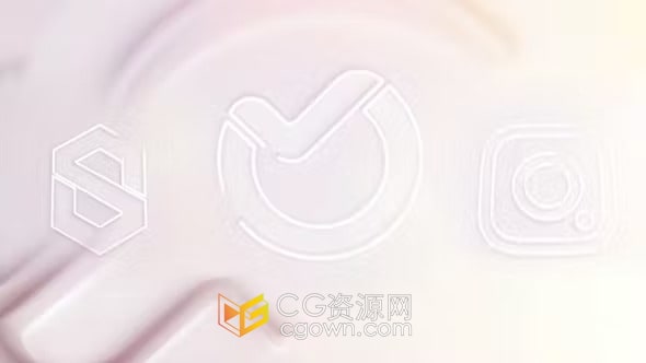 简洁大方LOGO演绎动画视频片头效果-AE模板