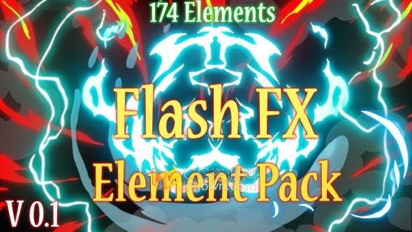 Flash FX Element 174卡通合成图形元素动画效果视频制作-AE模板
