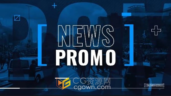 时事政府社会新闻宣传包装片头AE模板