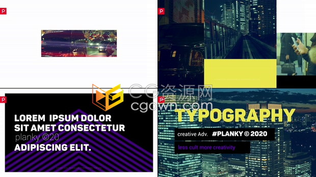 企业会议介绍网站产品推广幻灯片动态排版动画宣传视频制作-AE模板免费下载