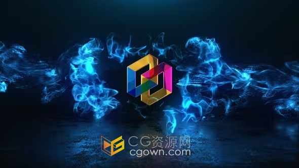 能量火焰冲击粒子爆炸动画LOGO视频效果AE模板