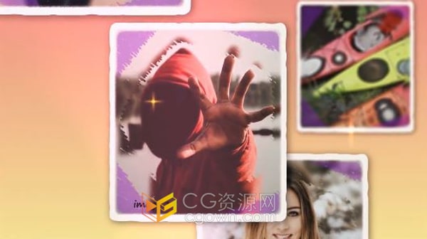 轻微相机晃动效果简单视频相册AE模板免费下载