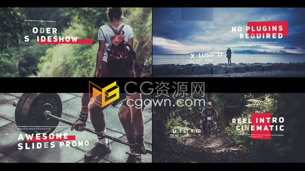 现代流行动态图文展示效果视差宣传片视频动画效果制作工程-AE模板免费下载