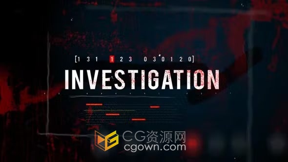 秘密调查行动电影电视剧宣传视频预告片-AE模板