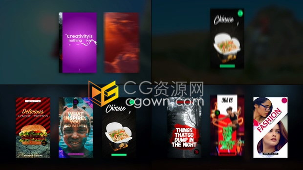 AE模板下载20组社交媒体APP打开加载页面广告推广创意动画产品宣传介绍