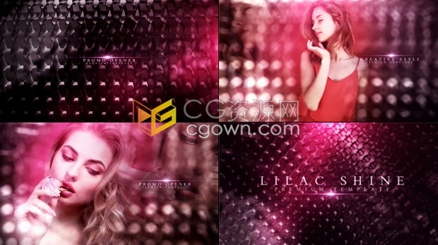 魅力辉光豪华宣传片头珠宝黄金婚礼纪念日时尚模特介绍视频动画制作-AE模板下载