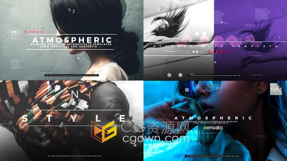 打击前奏拍手节奏图文动画体育时尚宣传片头制作-AE模板