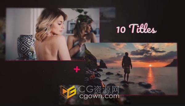 视差透视效果幻灯片多用途视频相册AE模板下载