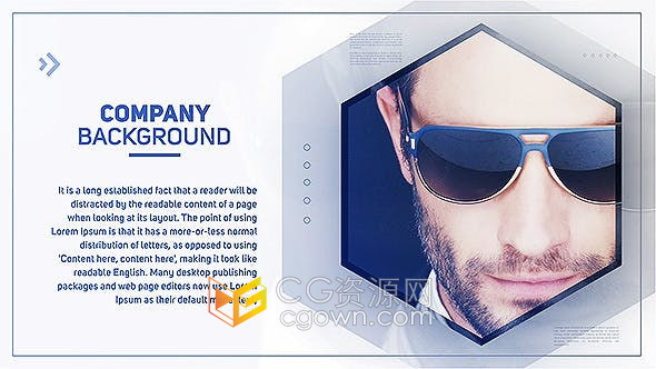 Corporate Slideshow企业幻灯片简约现代介绍宣传视频-AE模板