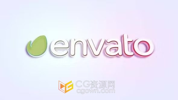 明亮简单3D LOGO动画视频效果制作-AE模板