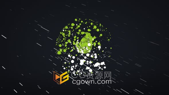 Particles Logo Reveal粒子特效动画标志视频片头-AE模板