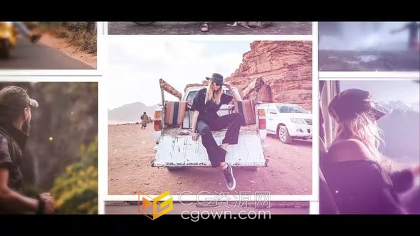 回忆照片幻灯片温馨相册视频动画制作-AE模板下载