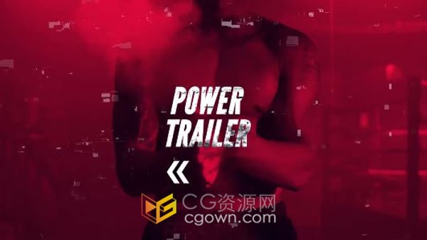 AE模板-摇晃过渡效果制作体育宣传片健身房拳击运动俱乐部介绍视频
