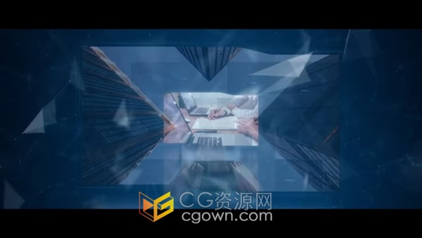 AE模板-数字科技企业图像展示标志LOGO片头