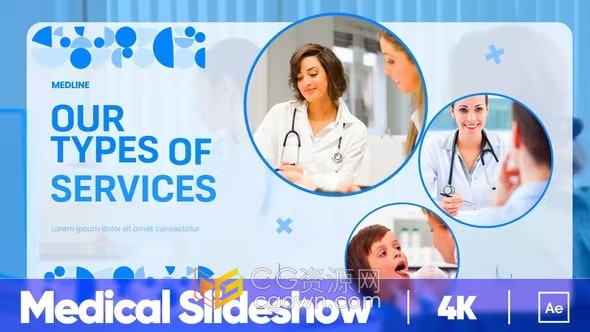 医疗保健幻灯片医学研究中心宣传片视频-AE模板