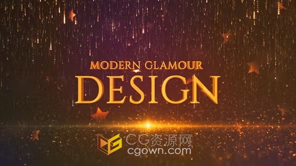 大气颁奖典礼闪耀粒子场景动画介绍开场视频宣传-AE模板