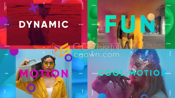 时髦设计宣传片头舞蹈活动介绍时尚品牌公司推广开场视频动画-AE模板下载