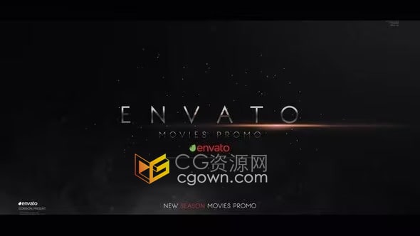 AE模板-闪屏效果粒子光效标题电影预告片