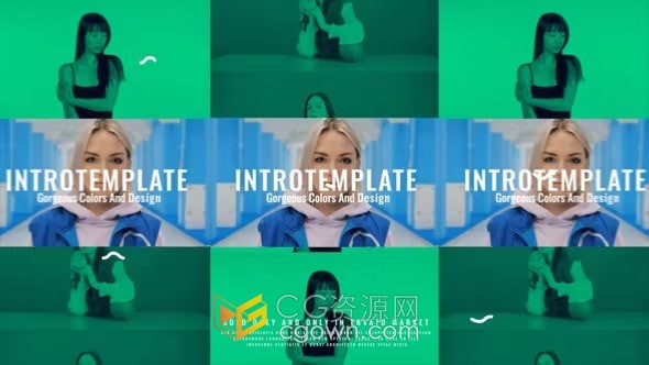 时尚现代介绍开场视频片头动画制作-AE模板